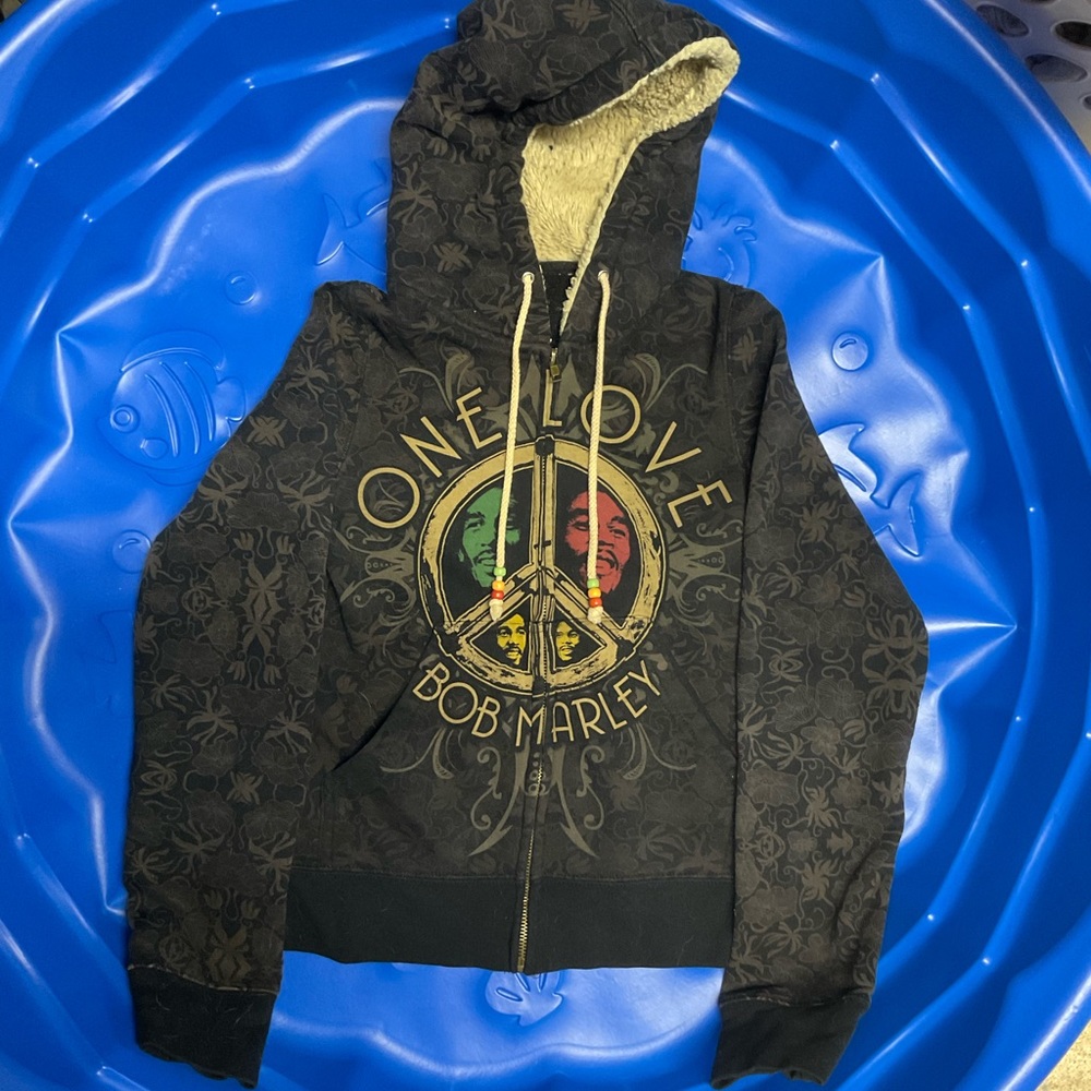 Vintage Bob Marley zip up hoodie